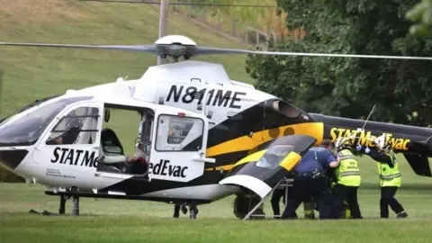 A group of law enforcement personnel shot in the state of Pennsylvania, with three in serious state